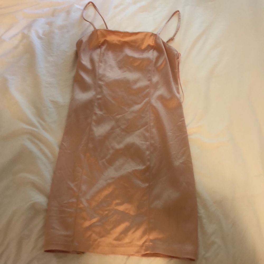 Urban Outfitters pink silk dress